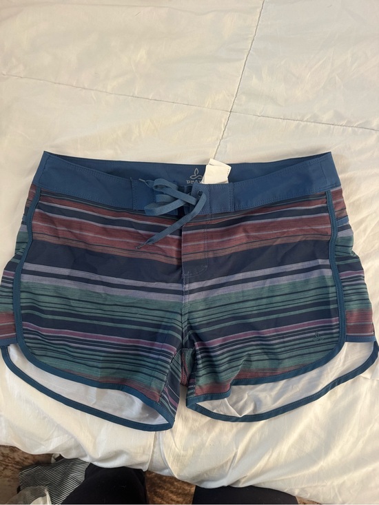 Prana Pants - Prana Blue Striped Athletic Shorts
